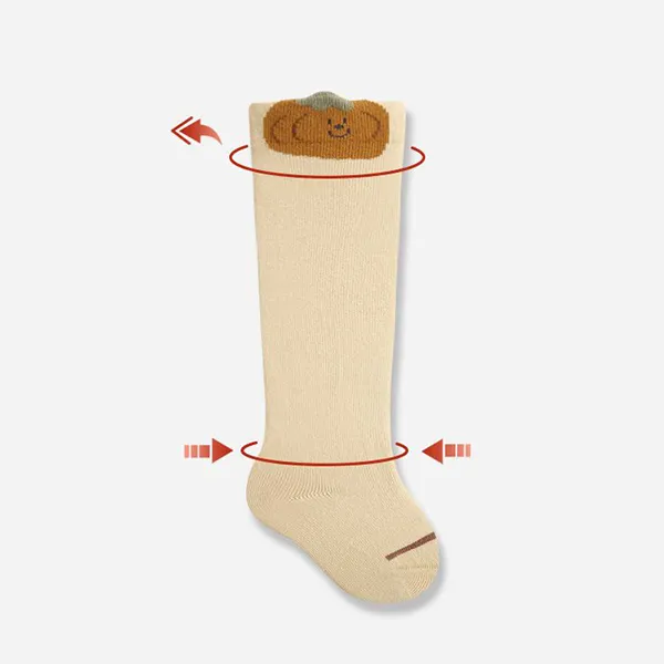 Colorful Crocodile Kids Cotton Blend Mid-Calf Socks for Infants