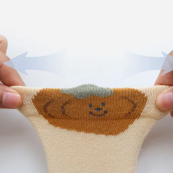 Colorful Crocodile Kids Cotton Blend Mid-Calf Socks for Infants