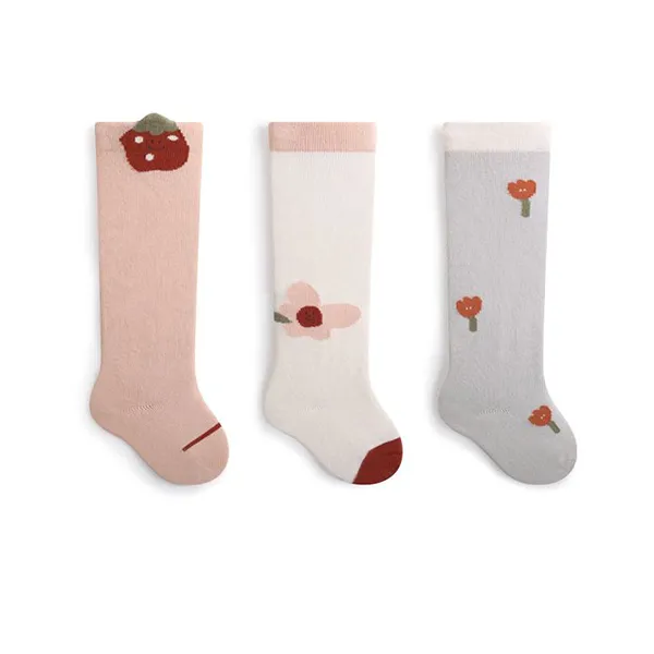 Colorful Crocodile Kids Cotton Blend Mid-Calf Socks for Infants