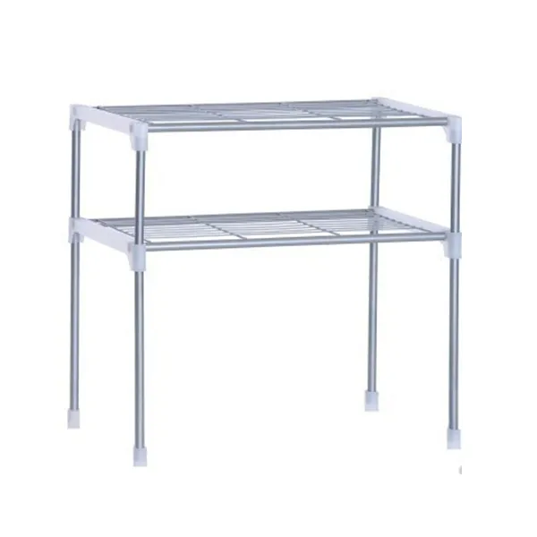 Kitchen rack floor multi-layer storage rack household, microwave oven adjustment sink storage rack