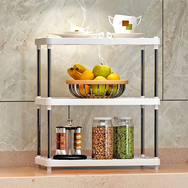 Compact 3-Tier Storage Shelf