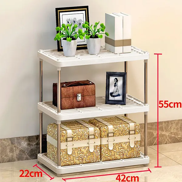 Compact 3-Tier Storage Shelf