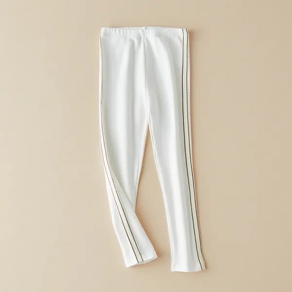 Sporty Striped Cotton Trousers - Trendy Girls Bottoms