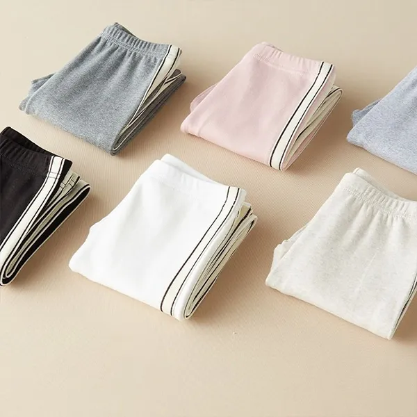 Sporty Striped Cotton Trousers - Trendy Girls Bottoms