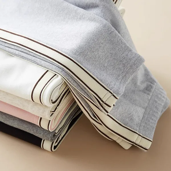 Sporty Striped Cotton Trousers - Trendy Girls Bottoms