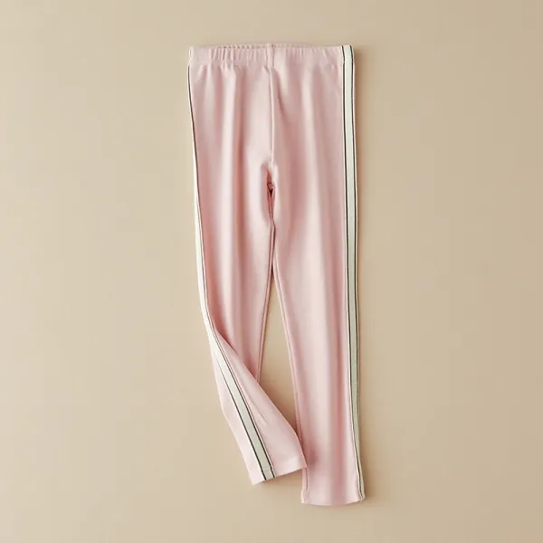 Sporty Striped Cotton Trousers - Trendy Girls Bottoms