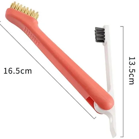 Dual-Head Stainless Steel Deep Cleaning Brush