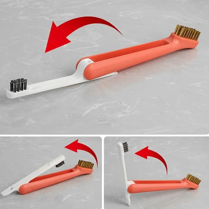 Dual-Head Stainless Steel Deep Cleaning Brush