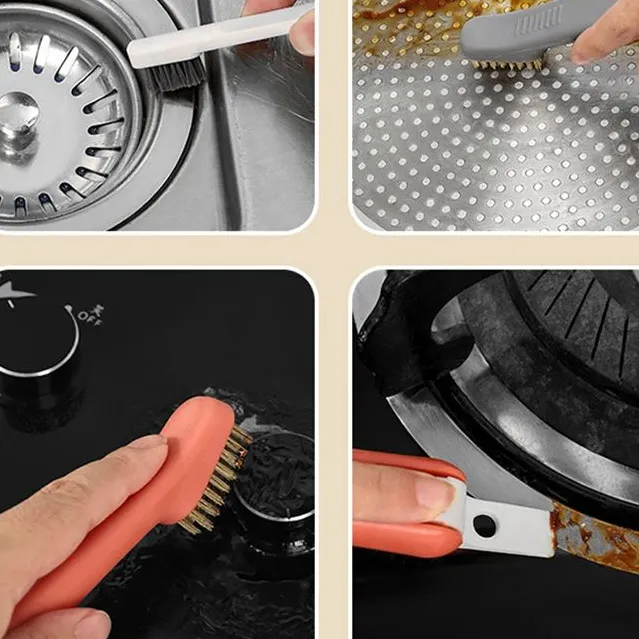 Dual-Head Stainless Steel Deep Cleaning Brush