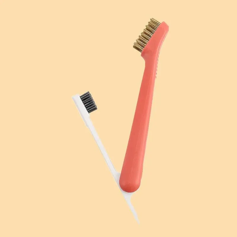 Dual-Head Stainless Steel Deep Cleaning Brush