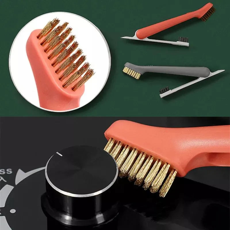 Dual-Head Stainless Steel Deep Cleaning Brush