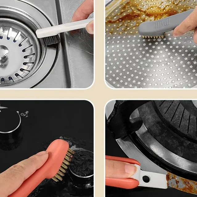 Dual-Head Stainless Steel Deep Cleaning Brush