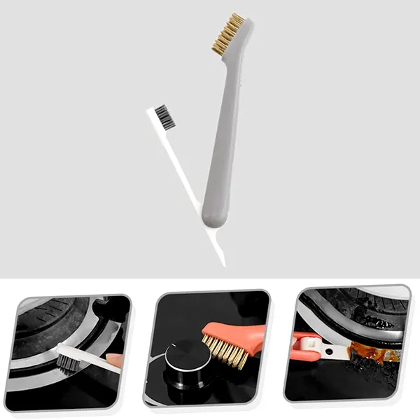 Dual-Head Stainless Steel Deep Cleaning Brush