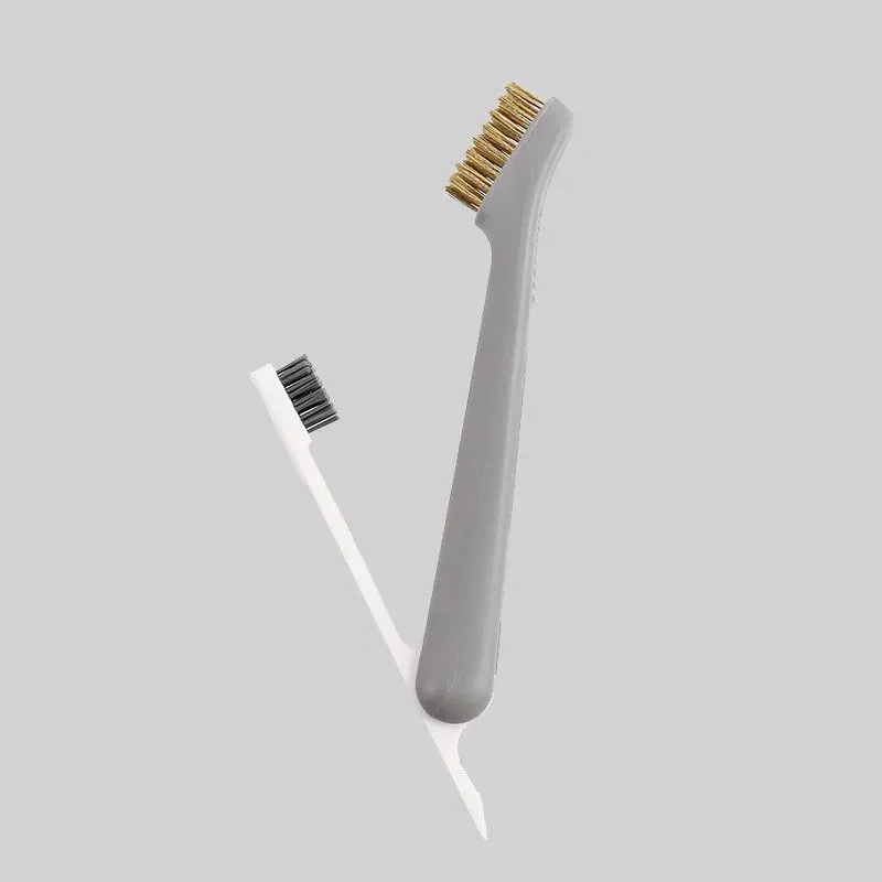 Dual-Head Stainless Steel Deep Cleaning Brush