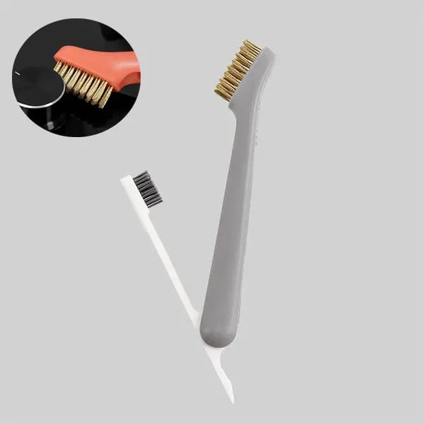 Dual-Head Stainless Steel Deep Cleaning Brush