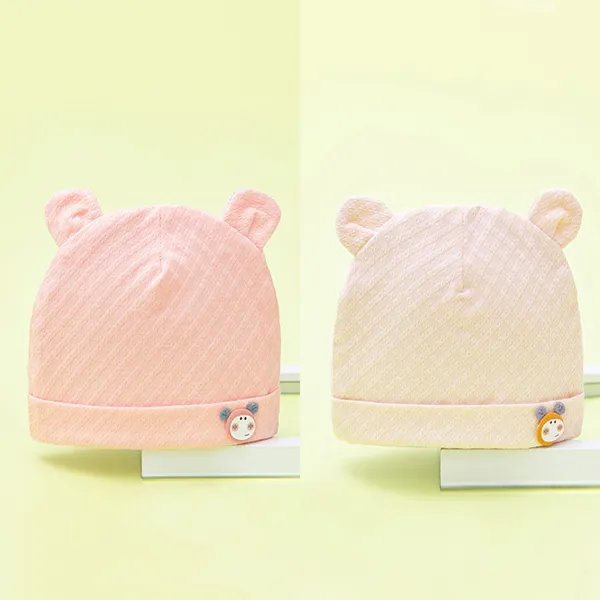 Cute Unisex Cartoon Beanies - 2-Piece Set (0-6 months)