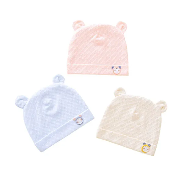 Cute Unisex Cartoon Beanies - 2-Piece Set (0-6 months)