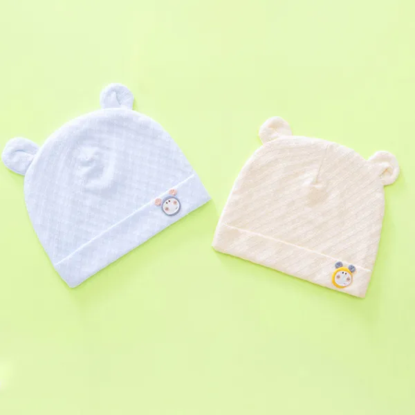 Cute Unisex Cartoon Beanies - 2-Piece Set (0-6 months)