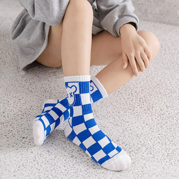 Cotton Socks Set - Fun Fashion for Kids - 4 Pairs Trendy Designs Ages 1-12