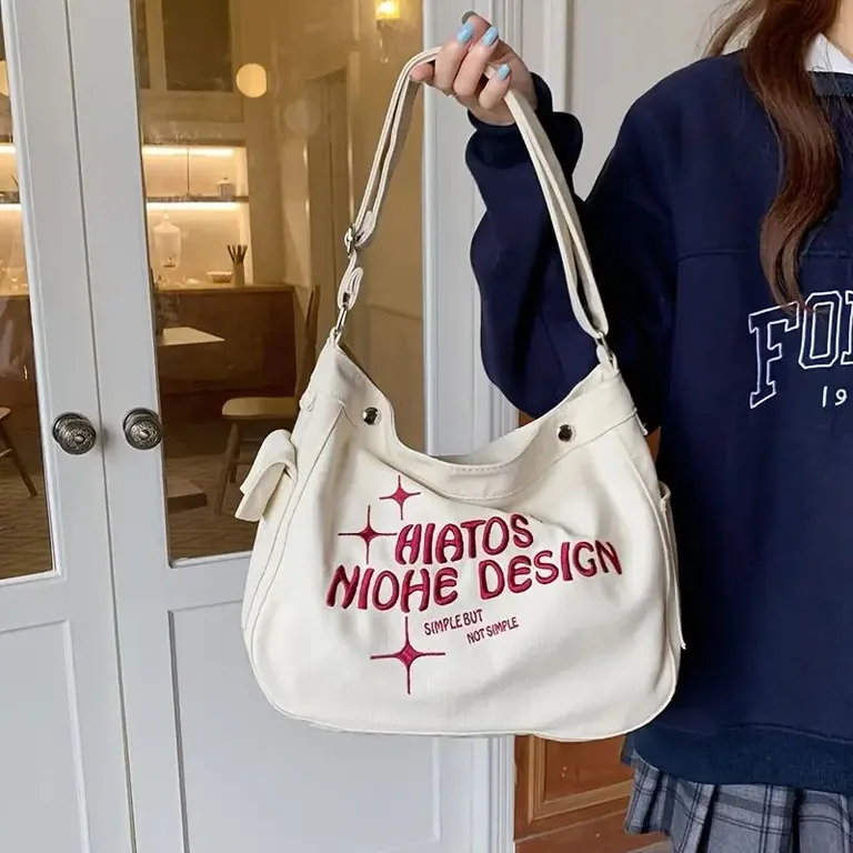 Casual Canvas Crossbody Bag