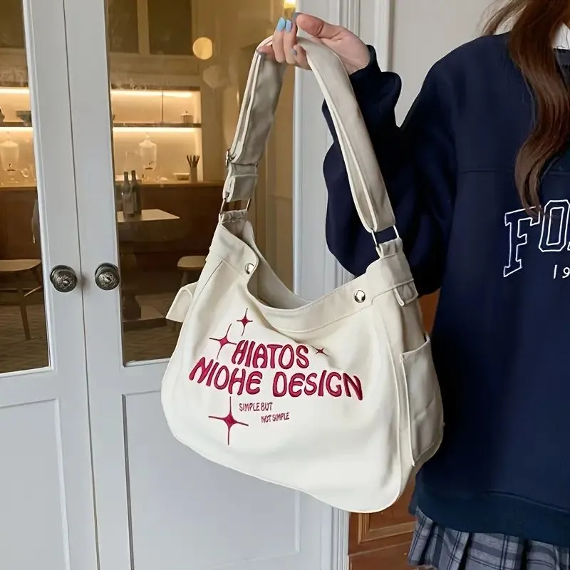 Casual Canvas Crossbody Bag