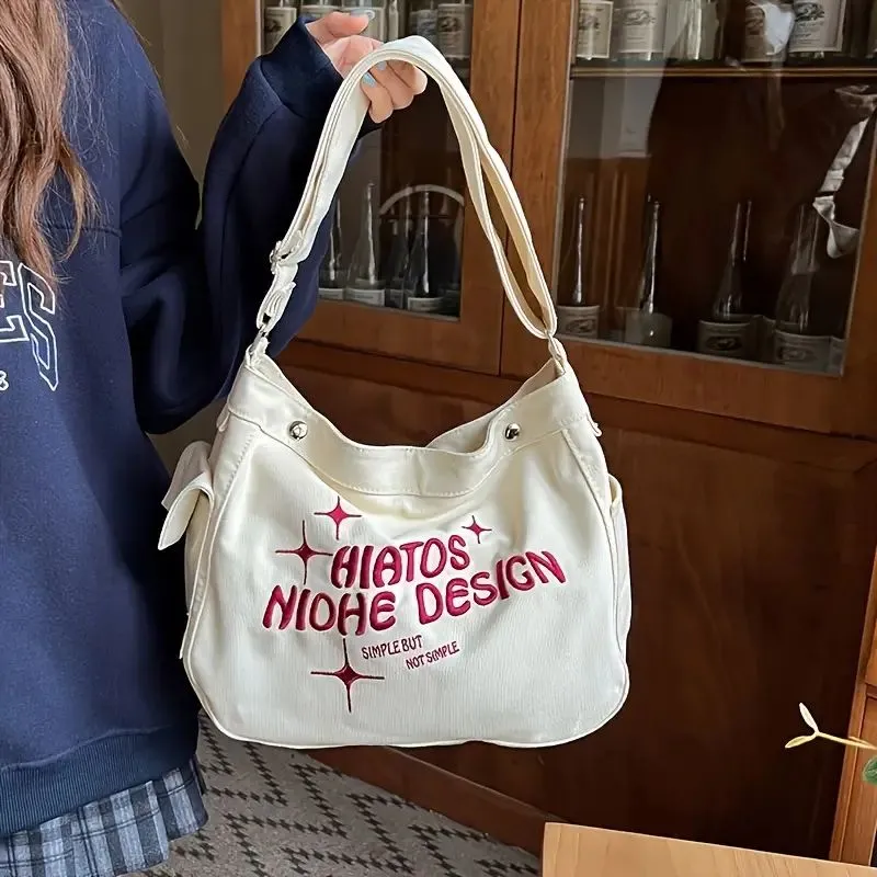 Casual Canvas Crossbody Bag