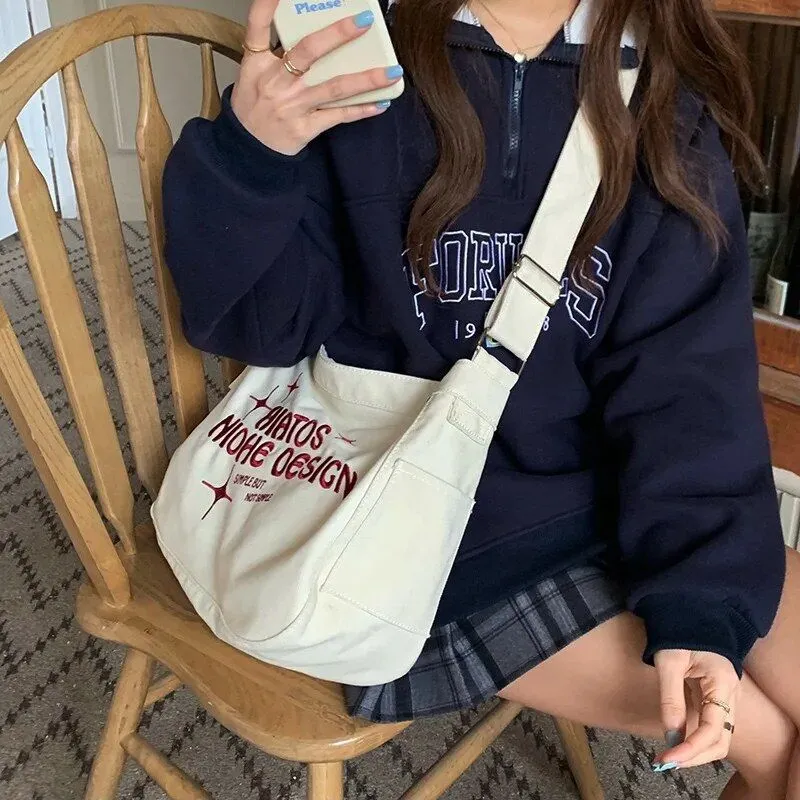 Casual Canvas Crossbody Bag