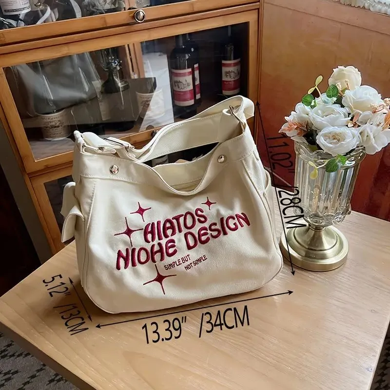 Casual Canvas Crossbody Bag