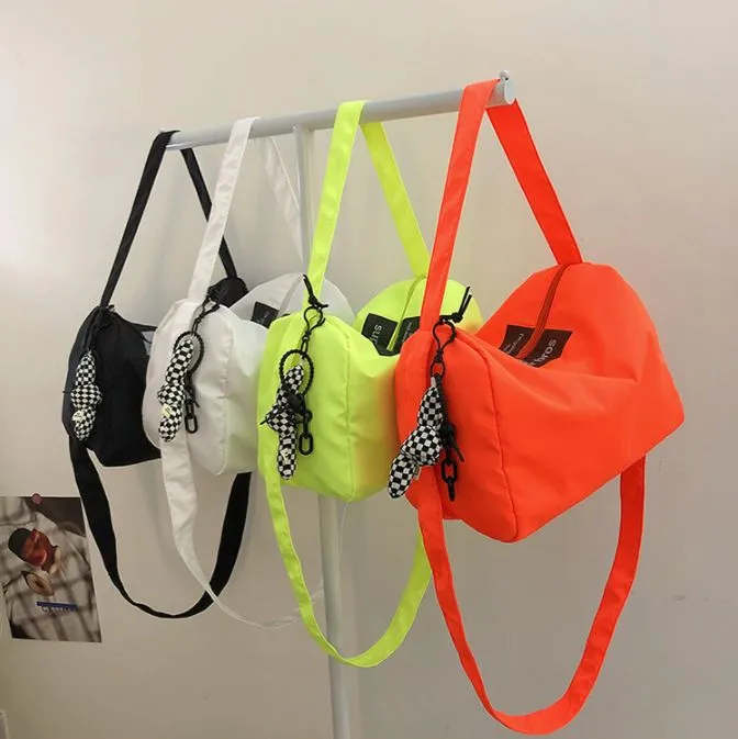 Casual Everyday Tote Bag with Checkered Charm