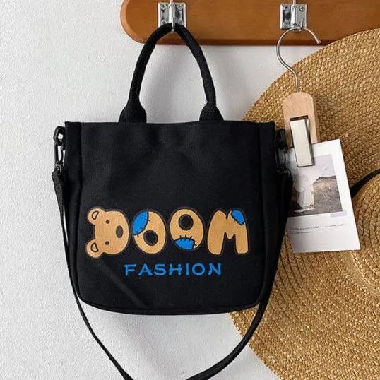 Casual Bear Print Crossbody Bag