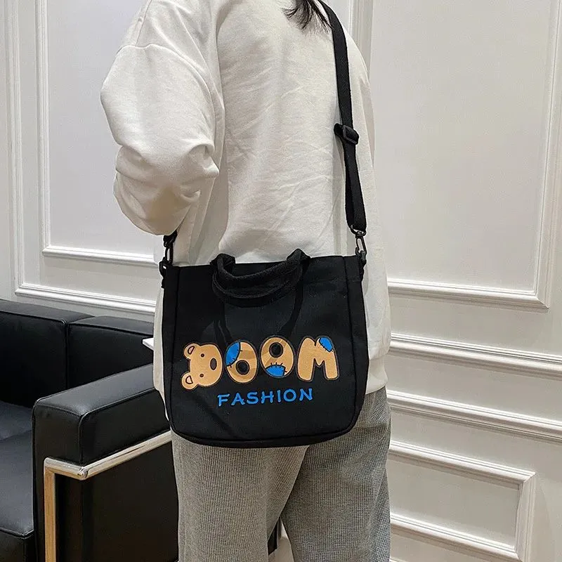 Casual Bear Print Crossbody Bag