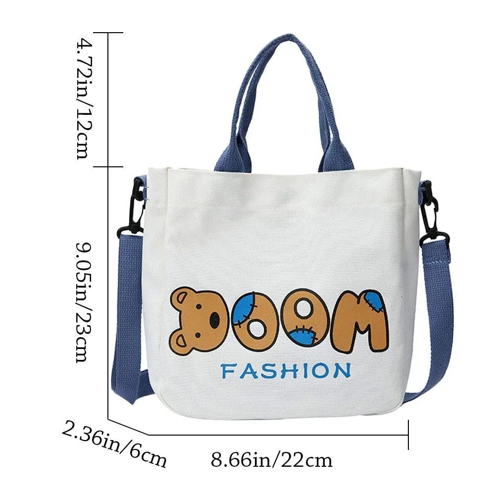 Casual Bear Print Crossbody Bag