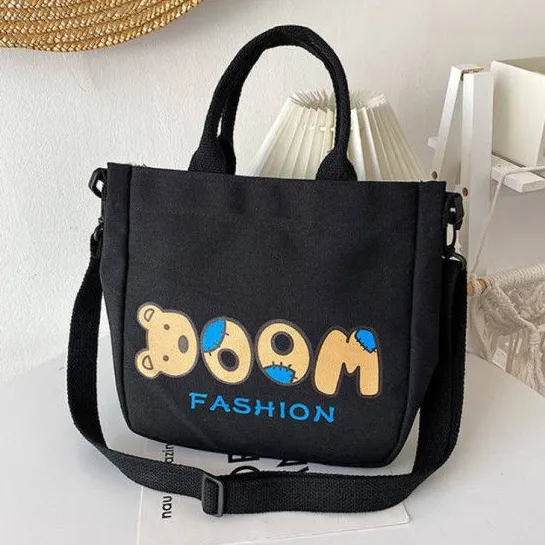 Casual Bear Print Crossbody Bag