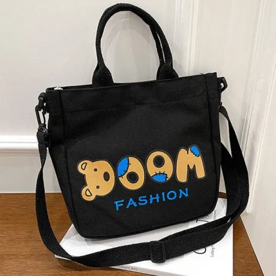 Casual Bear Print Crossbody Bag
