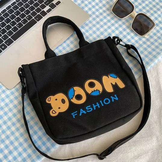 Casual Bear Print Crossbody Bag