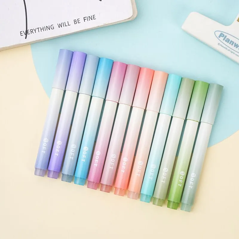 Gradual Sunrise Pastel Highlighter 4 Pieces Set for School/Office