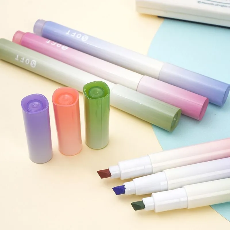 Gradual Sunrise Pastel Highlighter 4 Pieces Set for School/Office