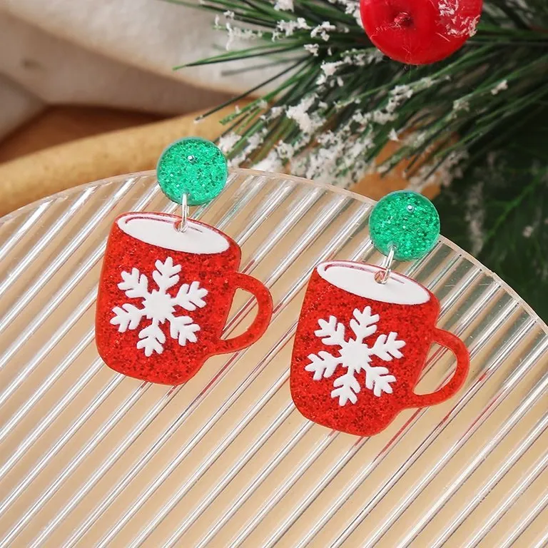 Snowflake Tassel Earrings - Perfect for Christmas Parties &amp; Holidays