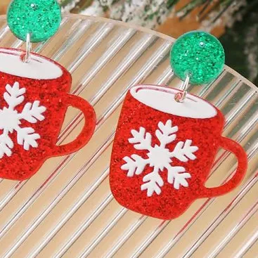 Snowflake Tassel Earrings - Perfect for Christmas Parties & Holidays