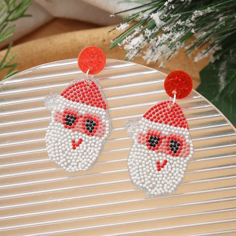 Festive Santa Claus Earrings