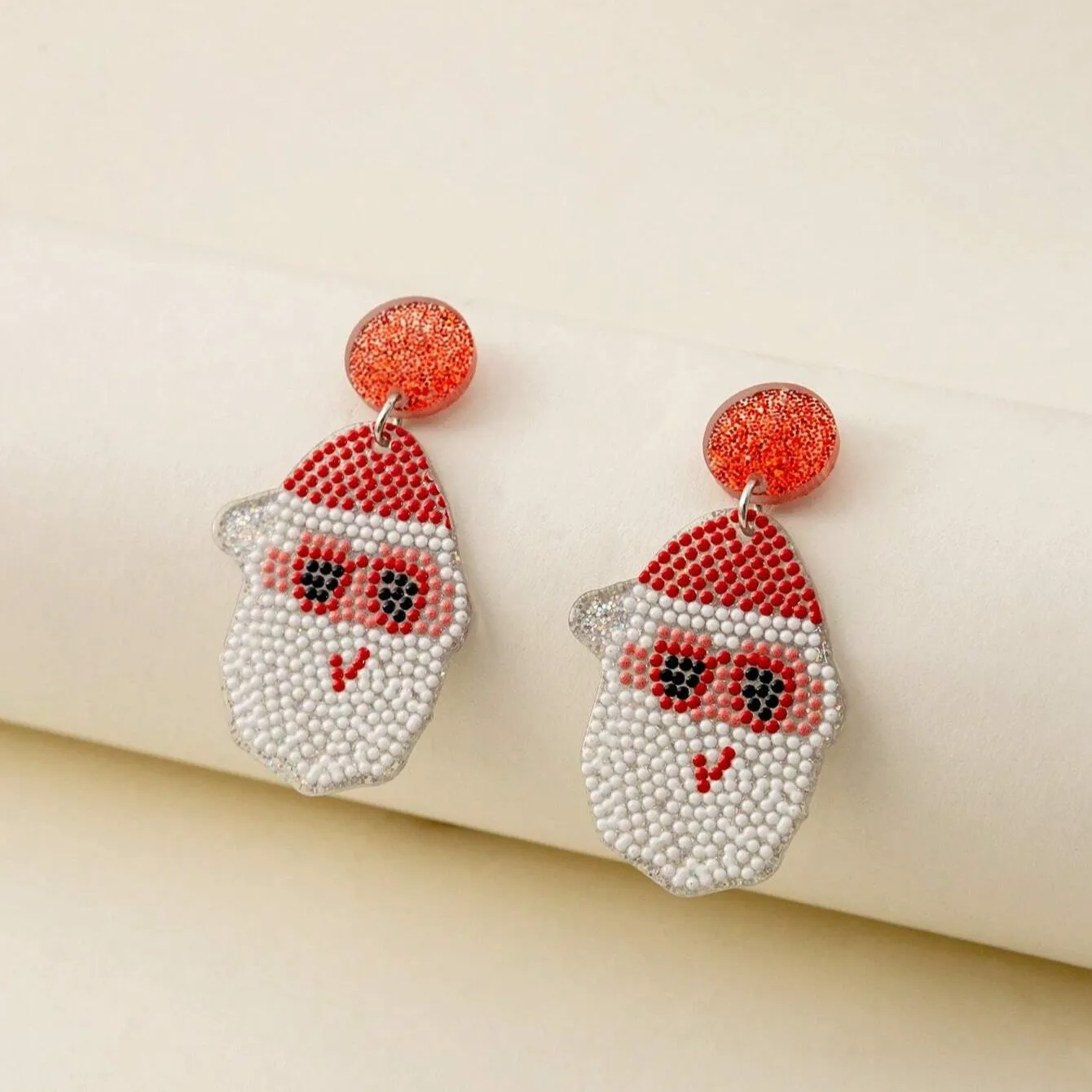 Festive Santa Claus Earrings