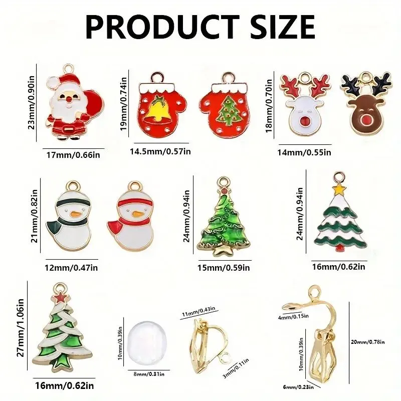 Festive Santa Claus Earrings