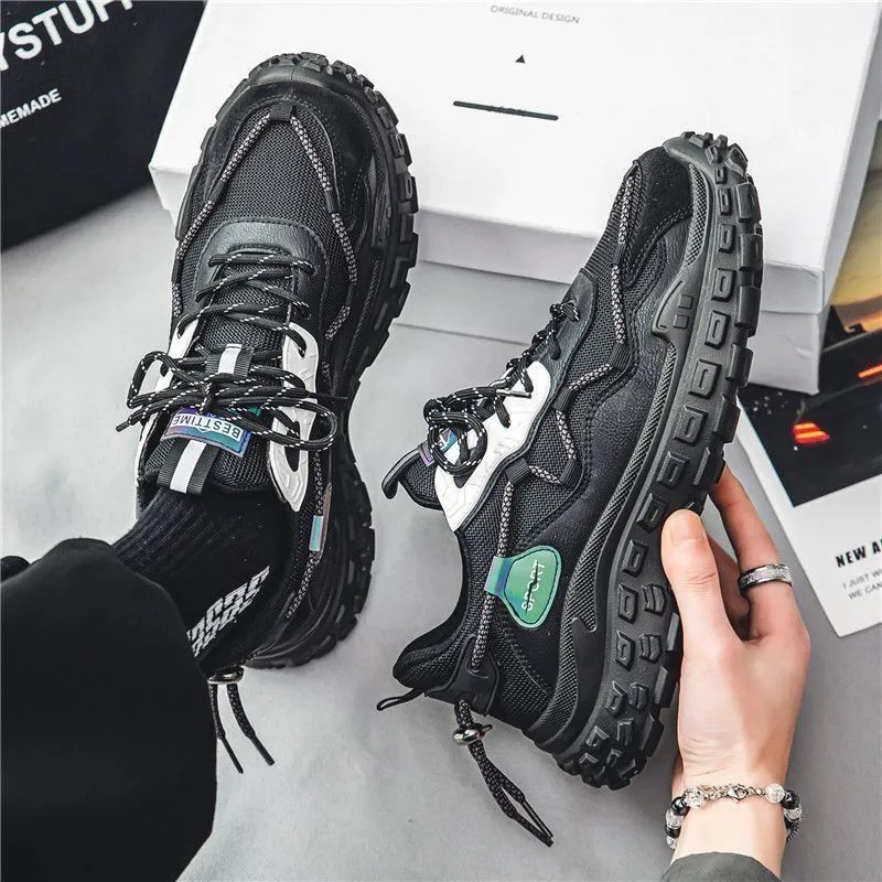 Men's Black Sports Sneakers