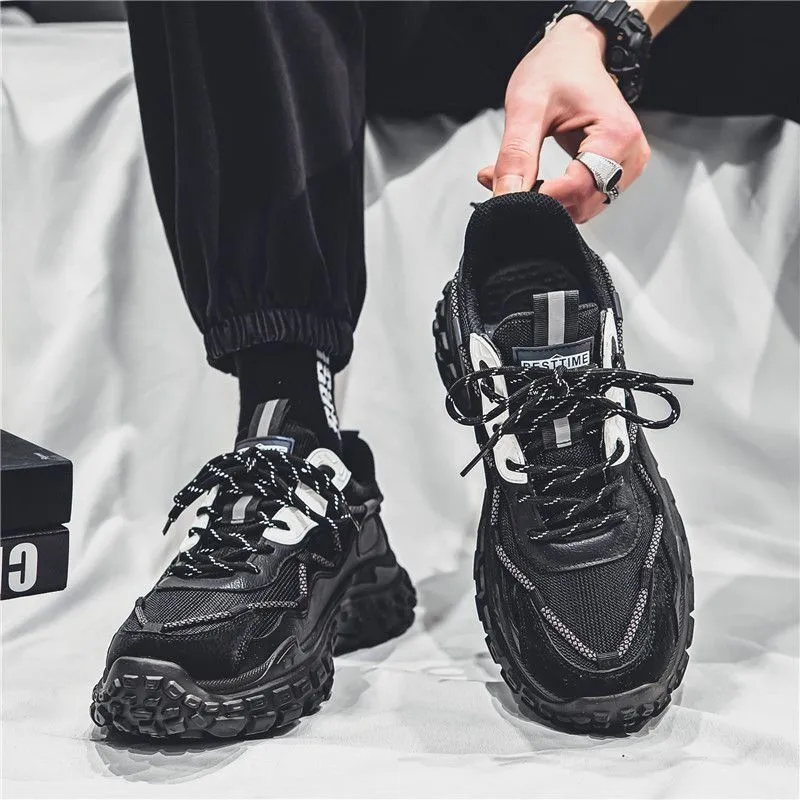 Men's Black Sports Sneakers