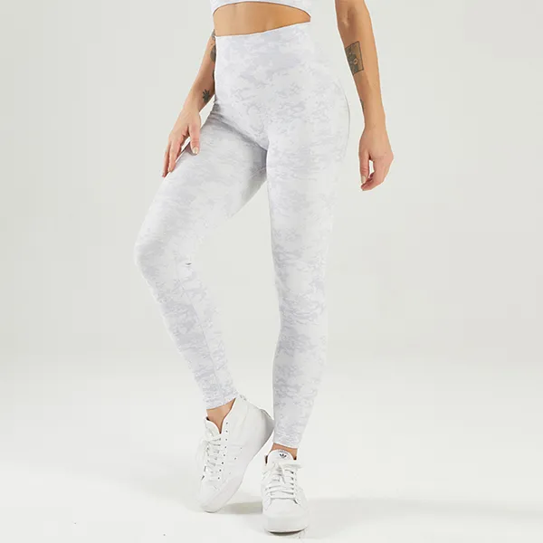 High Waist Contouring Camo Leggings - Seamless Booty Lifting Stretchy