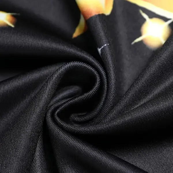 Elegant Black Christmas Tree Dress
