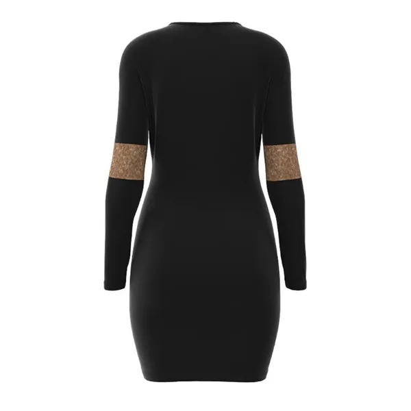 Elegant Black Christmas Tree Dress