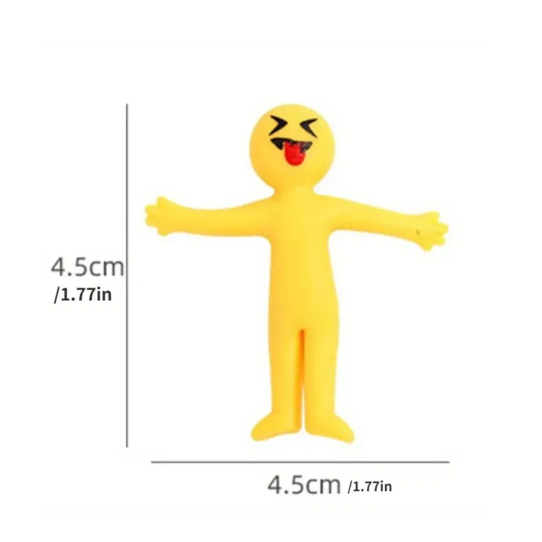 Pack of 3 - Yellow Emoji Stretchy Men Fun Party Gifts for Kids