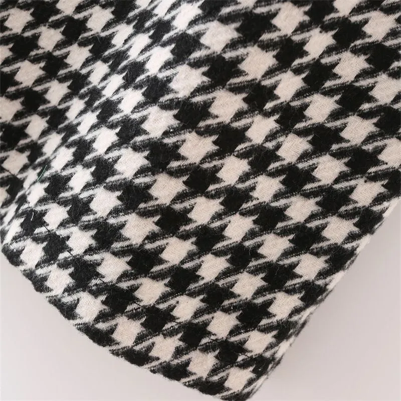 Chic Houndstooth Camisole Top