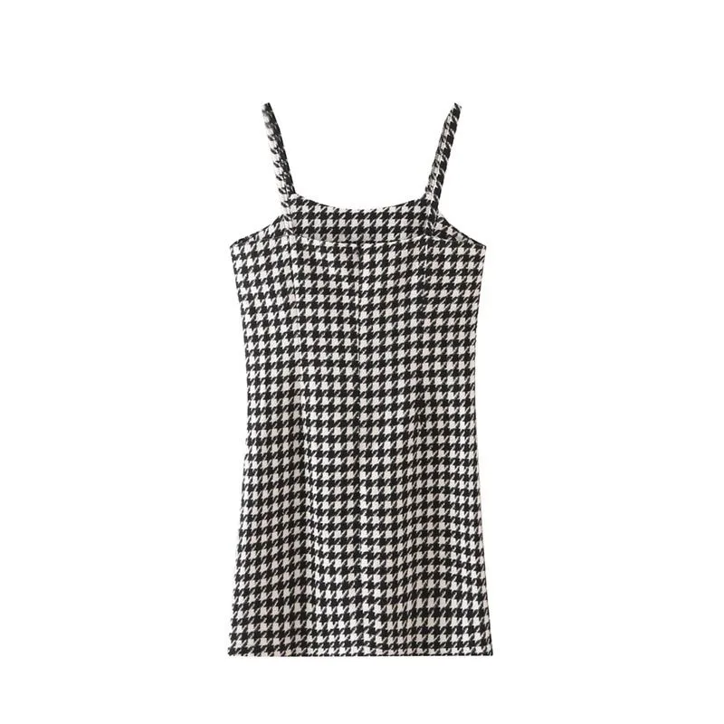 Chic Houndstooth Camisole Top